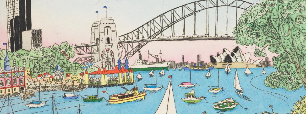 Artwork of Sydney Harbour