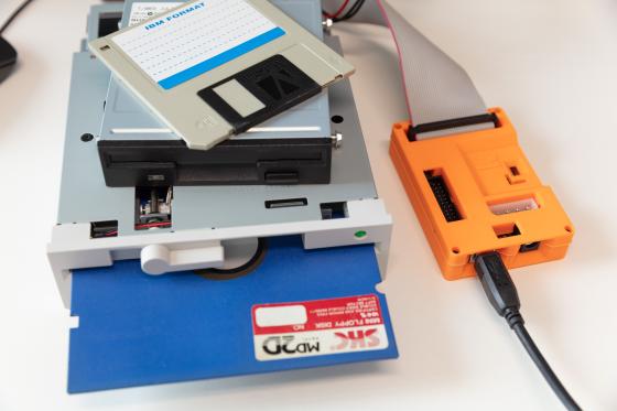 Portable hard drives, records and floppy disks 